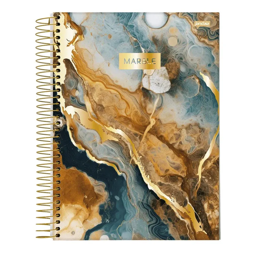 Caderno Universitário 10 Matérias Marble - Jandaia