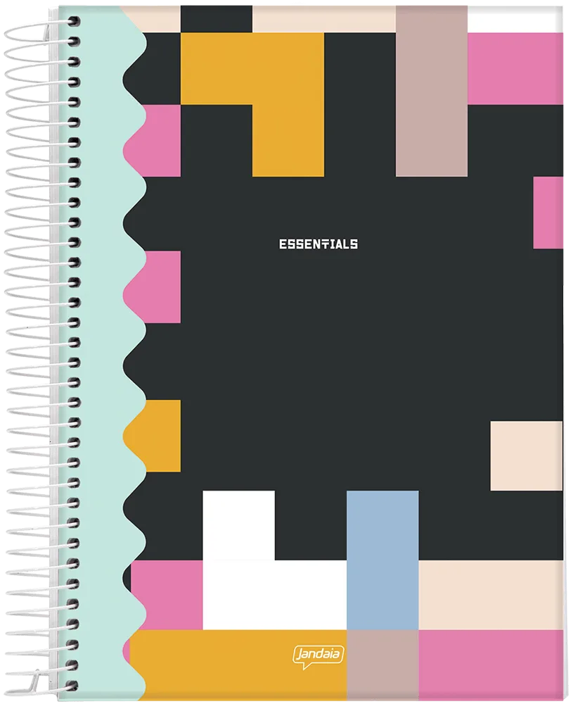 Caderno Espiral Universitário 1 Matéria Essentials - Jandaia
