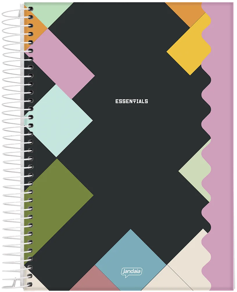 Caderno Espiral Universitário 1 Matéria Essentials - Jandaia