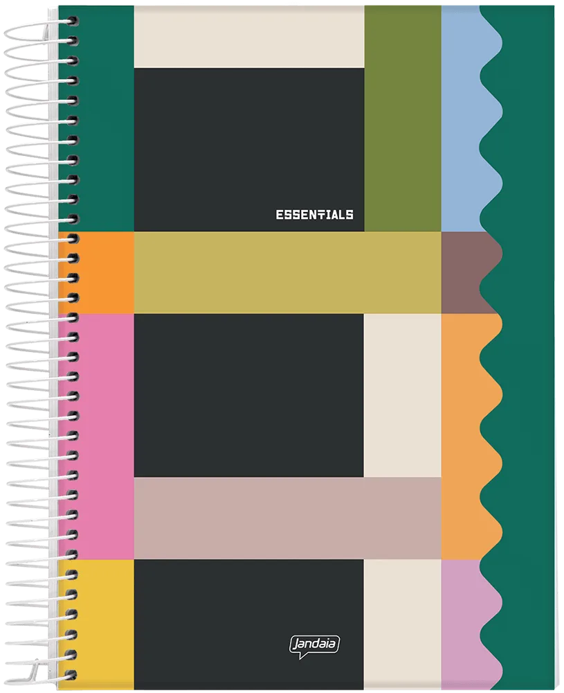 Caderno Espiral Universitário 1 Matéria Essentials - Jandaia Caderno Espiral Universitário 1 Matéria Essentials - Jandaia