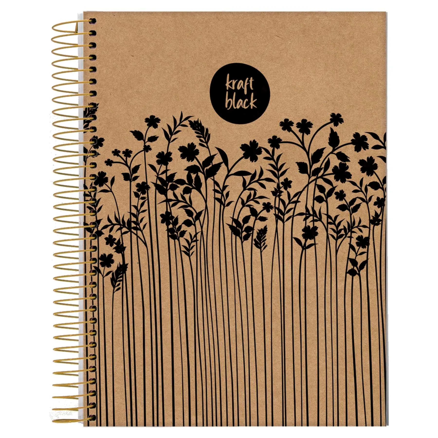 Caderno Universitário 10 Matérias Kraft Black – Jandaia