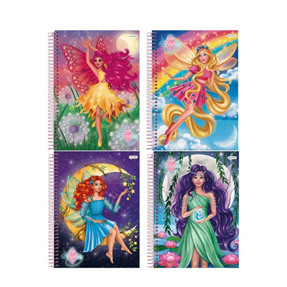 Caderno Universitário 20 Matérias Conto de Fadas - Jandaia