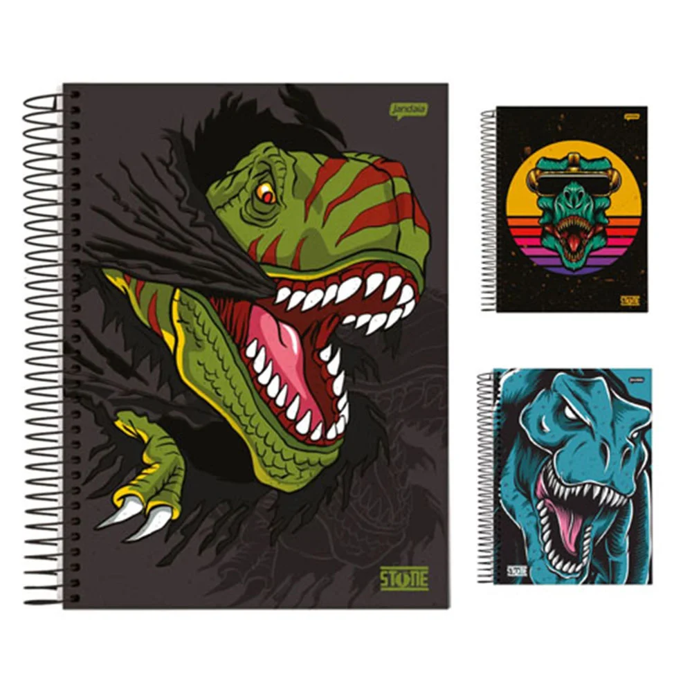 Caderno Espiral Universal 15 Matérias Stone - Jandaia