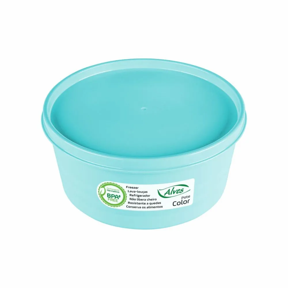 Pote Hermético Redondo 1 Litro - Alves Pote Hermético Redondo 1 Litro - Alves