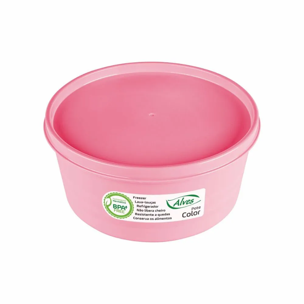 Pote Hermético Redondo 1 Litro - Alves Pote Hermético Redondo 1 Litro - Alves