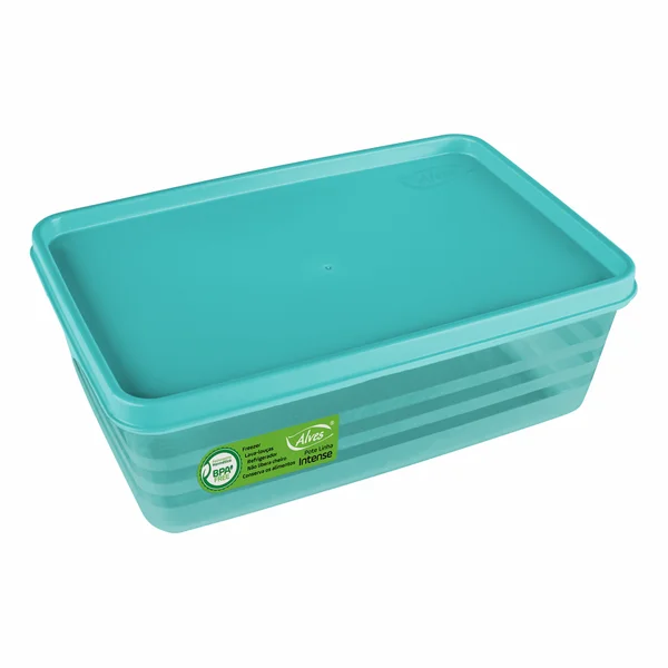 Pote Retangular Hermético Intense 1,4 Litros Verde - Alves