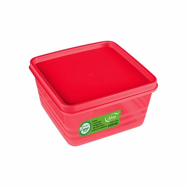 Pote Quadrado Hermético Vermelho 500 ml Intense - Alves