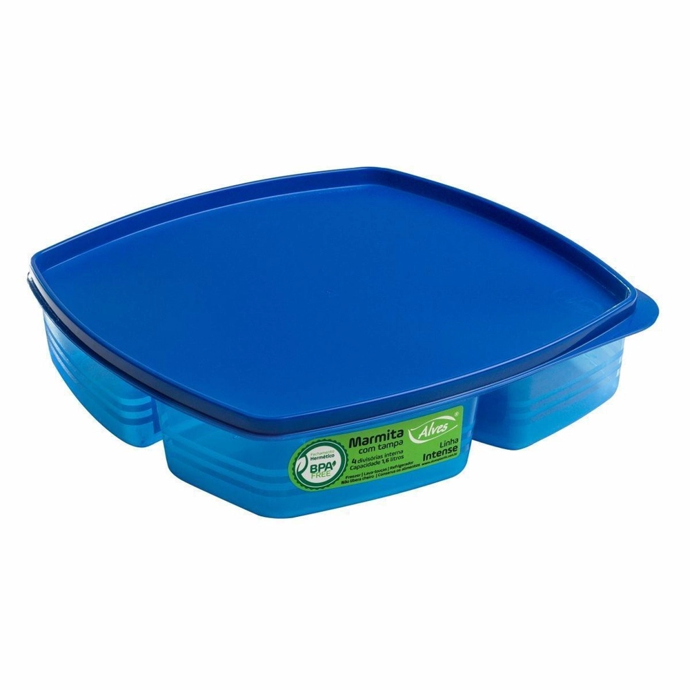 Marmita com Tampa Intense 1,6 Litros Azul - Alves