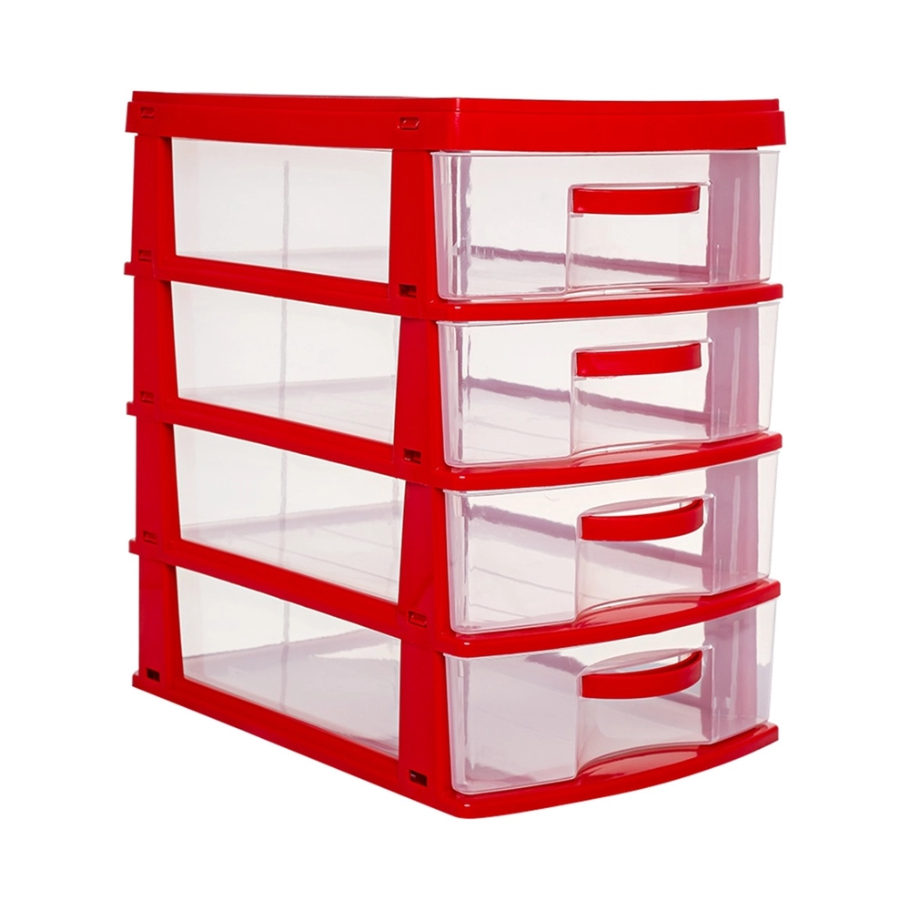 Gaveteiro de Mesa Max com 4 Gavetas - Jaguar Plásticos Gaveteiro de Mesa Max com 4 Gavetas - Jaguar Plásticos