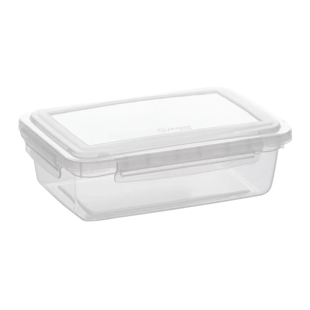 Pote Plástico Retangular com Trava 450ml – Jaguar