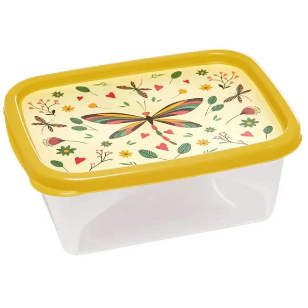 Pote de Plástico Retangular 750ml Sortido - Jaguar