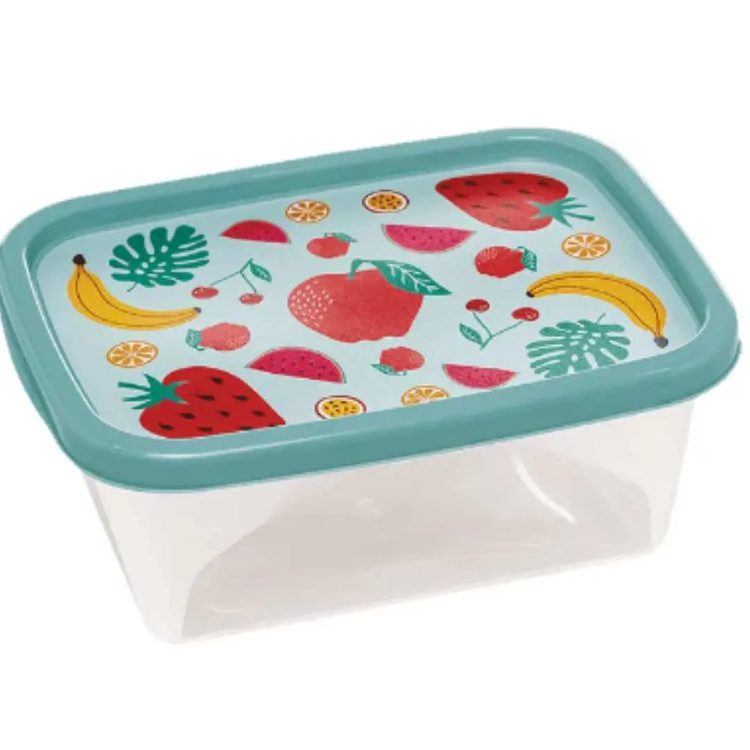 Pote de Plástico Retangular 750ml Sortido - Jaguar
