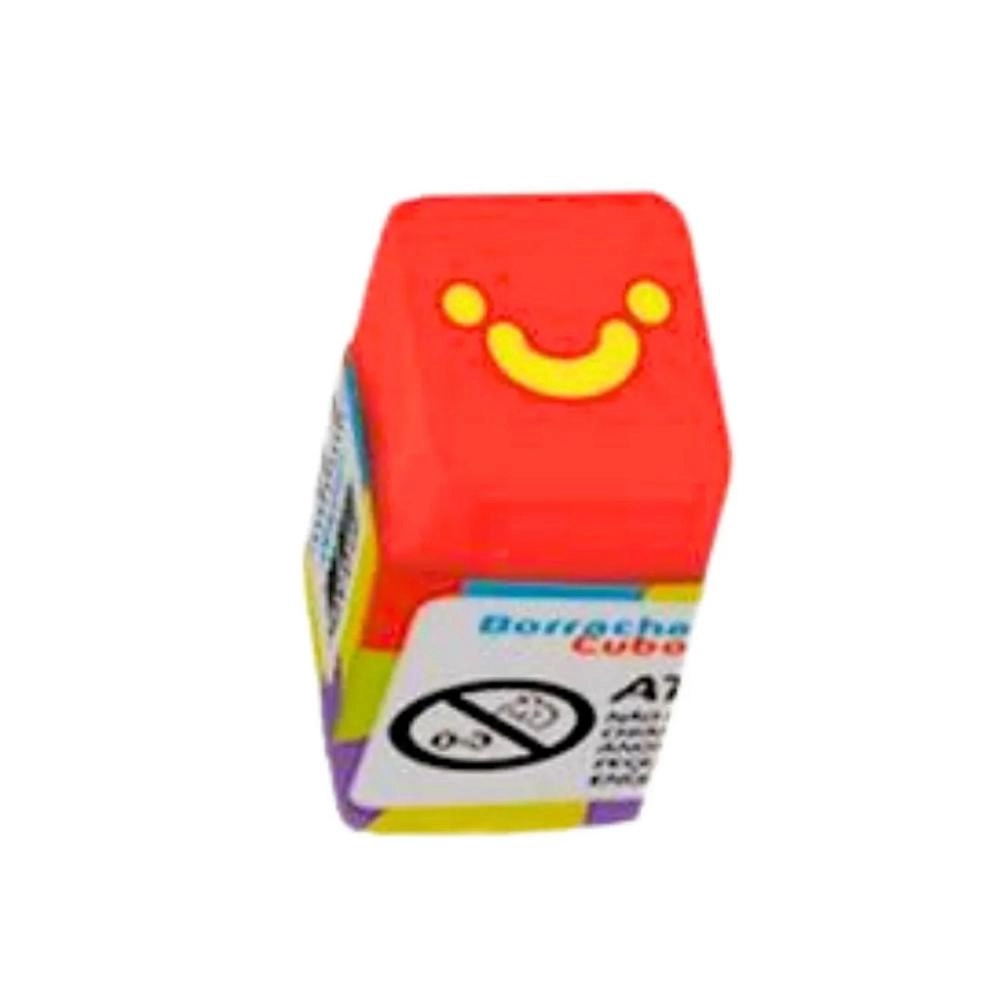 Borracha Cubo LeoeLeo - Estampa Divertida Com Rostinhos Borracha Cubo LeoeLeo - Estampa Divertida Com Rostinhos