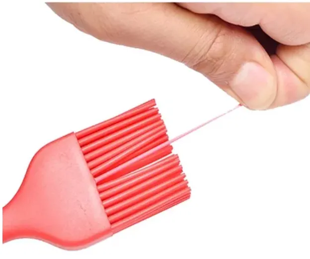 Pincel Culinário de Silicone Vermelho - 26cm