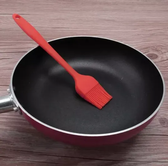 Pincel Culinário de Silicone Vermelho - 26cm