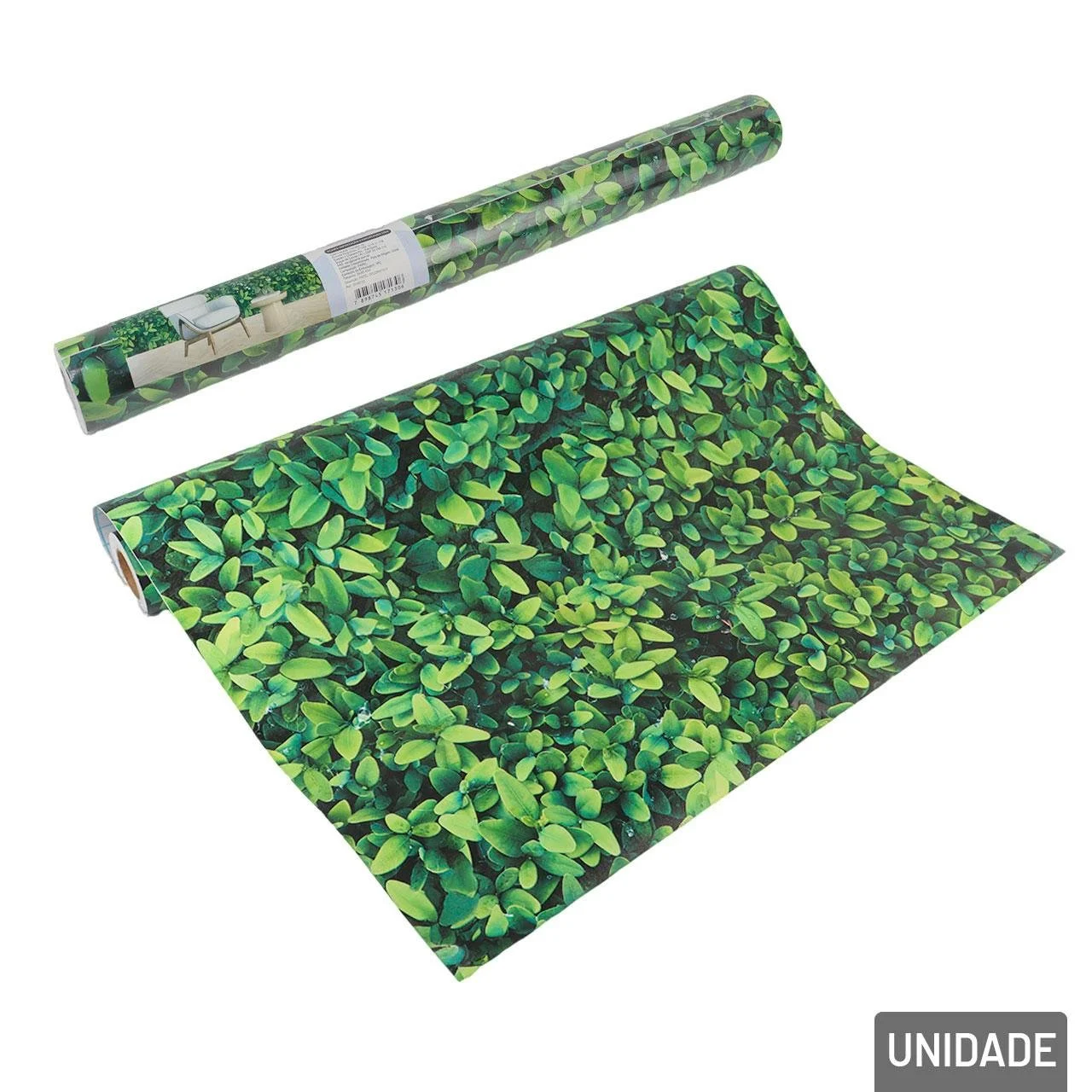 Papel de Parede 45cm x 5m Folhas Verde - DCARTE