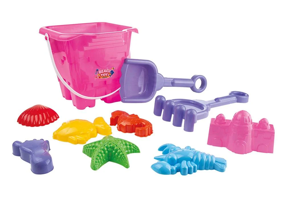 Balde de Praia Castelinho 10 Peças Sortido – Brinquedos Lummar