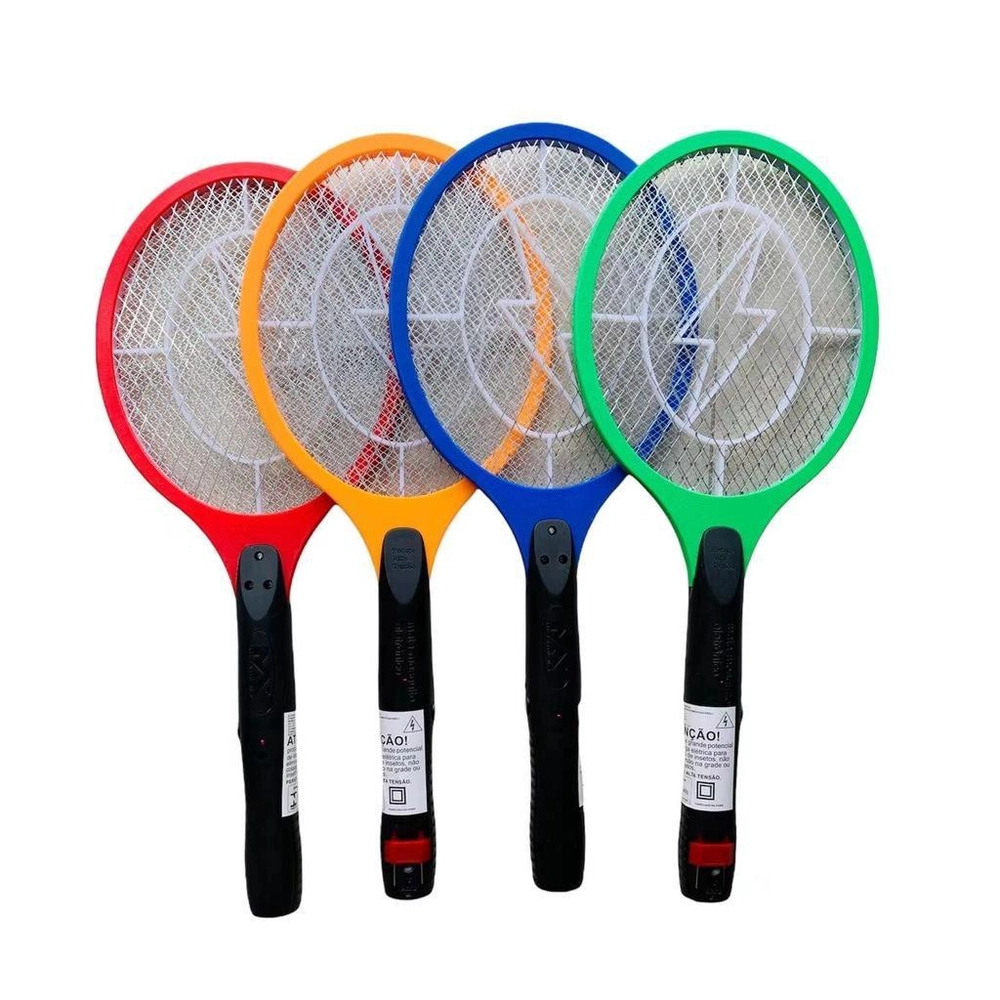 Raquete Elétrica Recarregável para Insetos – Bivolt