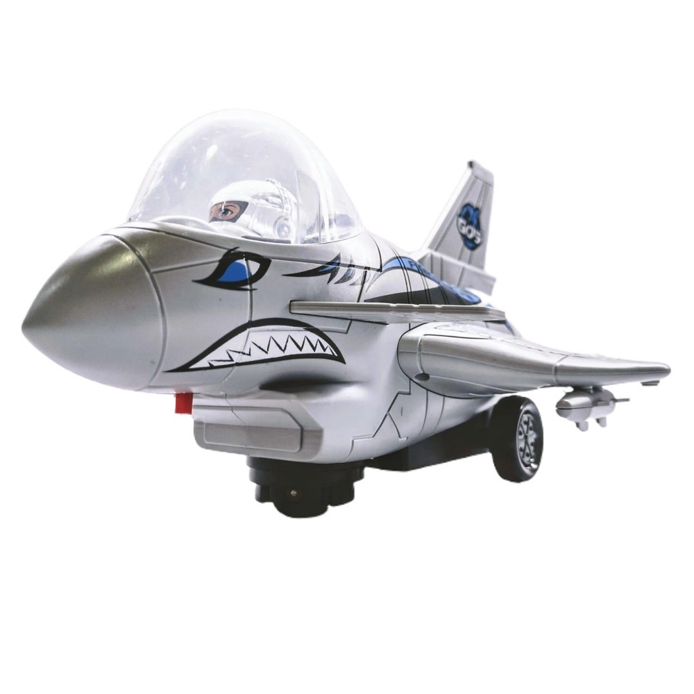 Brinquedo Avião Modelo Tubarão Automático Fighter - FunGame