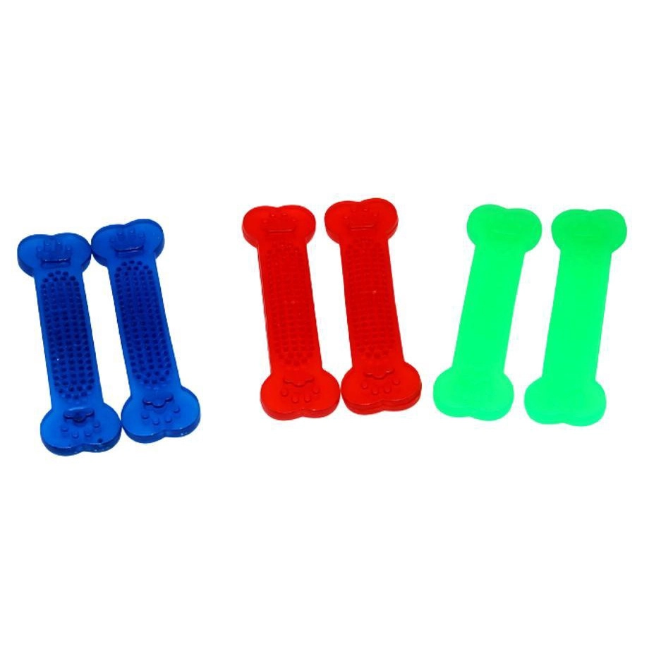 Brinquedo Pet Mordedor Osso de Silicone 15,5 cm - Mimo Pets