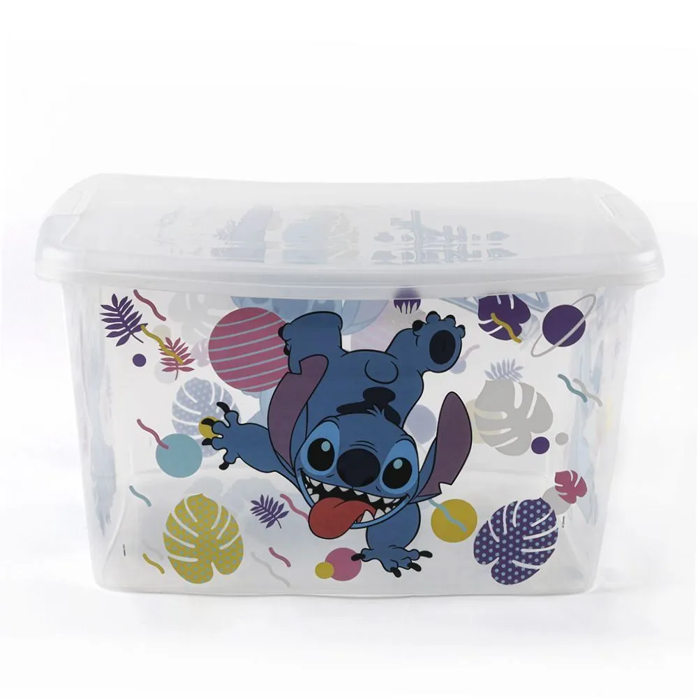 Caixa Organizadora Decorada Stitch 19 Litros - Plasútil