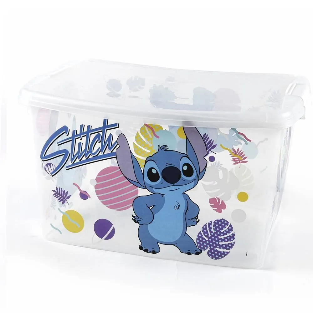 Caixa Organizadora Decorada Stitch 19 Litros - Plasútil Caixa Organizadora Decorada Stitch 19 Litros - Plasútil