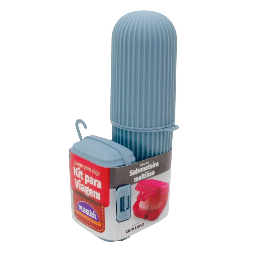 Kit Multiuso Saboneteira e Porta Escova de Dentes - Plasútil