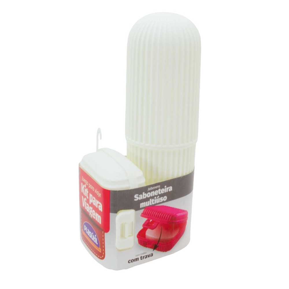 Kit Multiuso Saboneteira e Porta Escova de Dentes - Plasútil Kit Multiuso Saboneteira e Porta Escova de Dentes - Plasútil