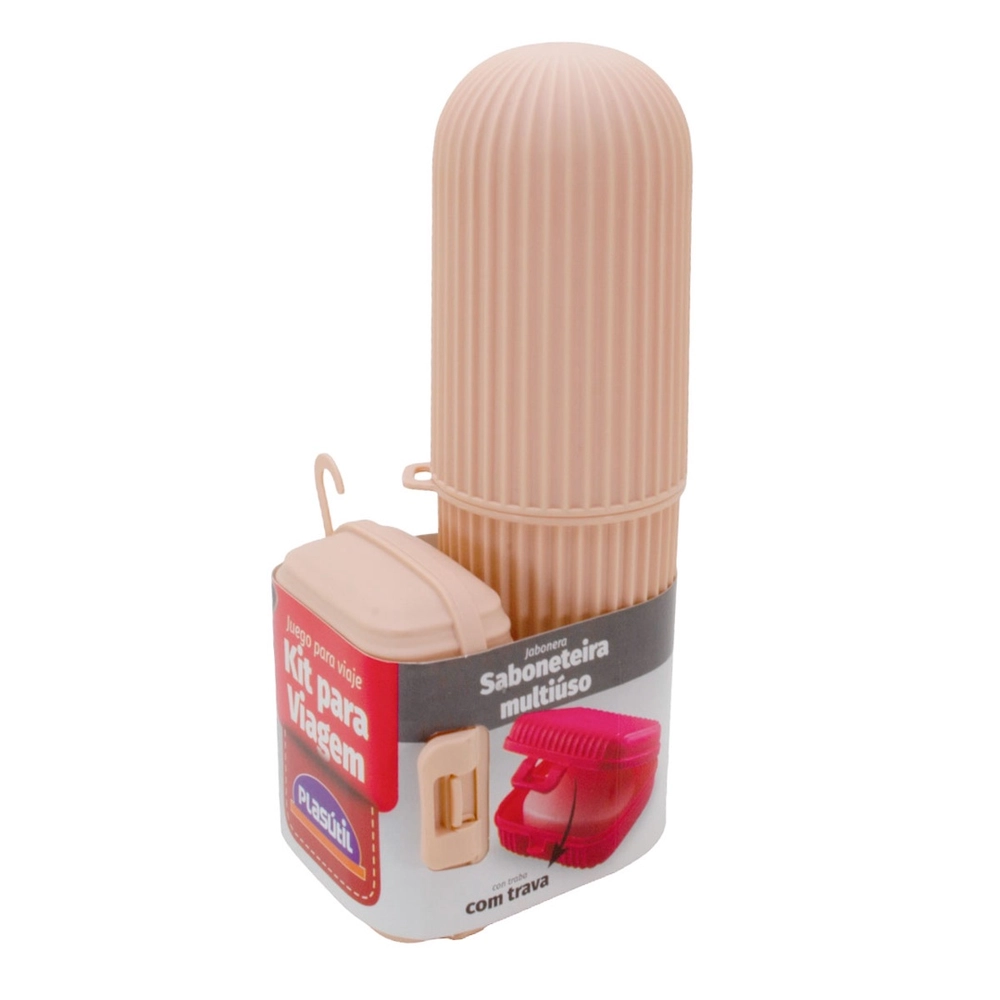 Kit Multiuso Saboneteira e Porta Escova de Dentes - Plasútil Kit Multiuso Saboneteira e Porta Escova de Dentes - Plasútil