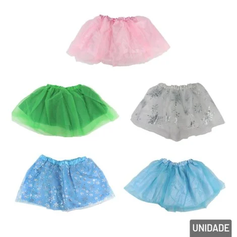 Saia de Carnaval Tule 30cm Sortidos - Nyr