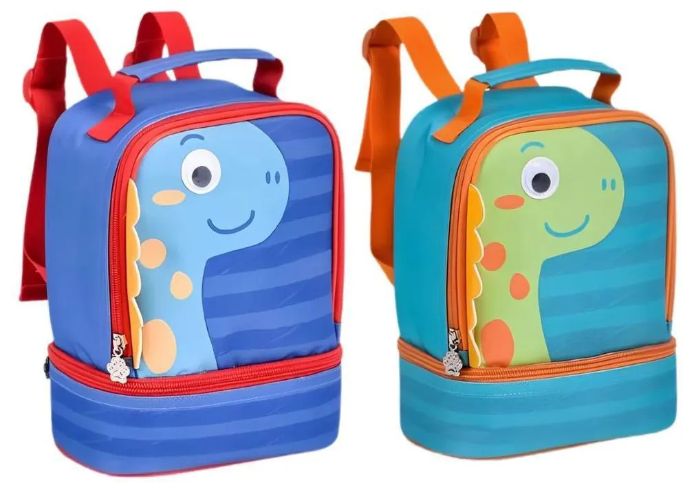 Lancheira Infantil Mini Pets Dinossauro - Sortido