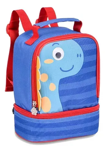 Lancheira Infantil Mini Pets Dinossauro - Sortido