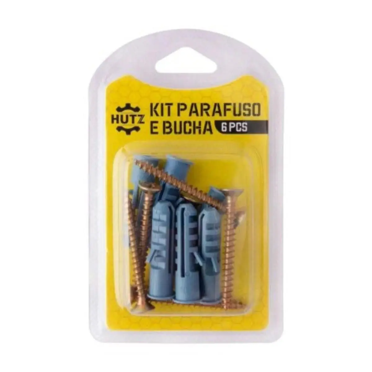 Kit Parafuso com Bucha 10mm - 06 Peças
