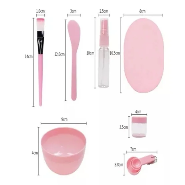 Kit Skin Care para Aplicação de Máscara de Argila - 9 Peças Kit Skin Care para Aplicação de Máscara de Argila - 9 Peças
