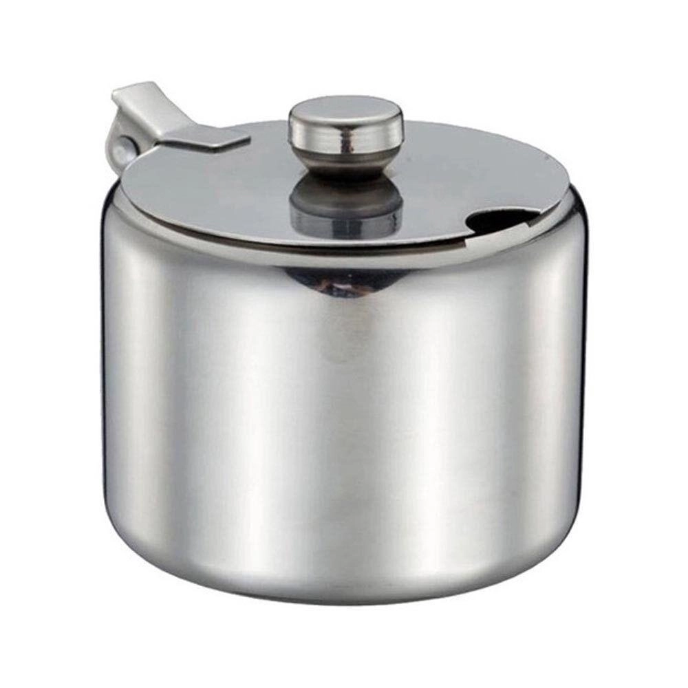 Açucareiro de Aço Inox com Colher - EmCasaTem