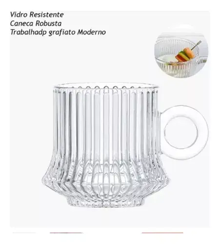 Conjunto de Xícaras de Café Robusta Line 6 Peças 85ml - INGA